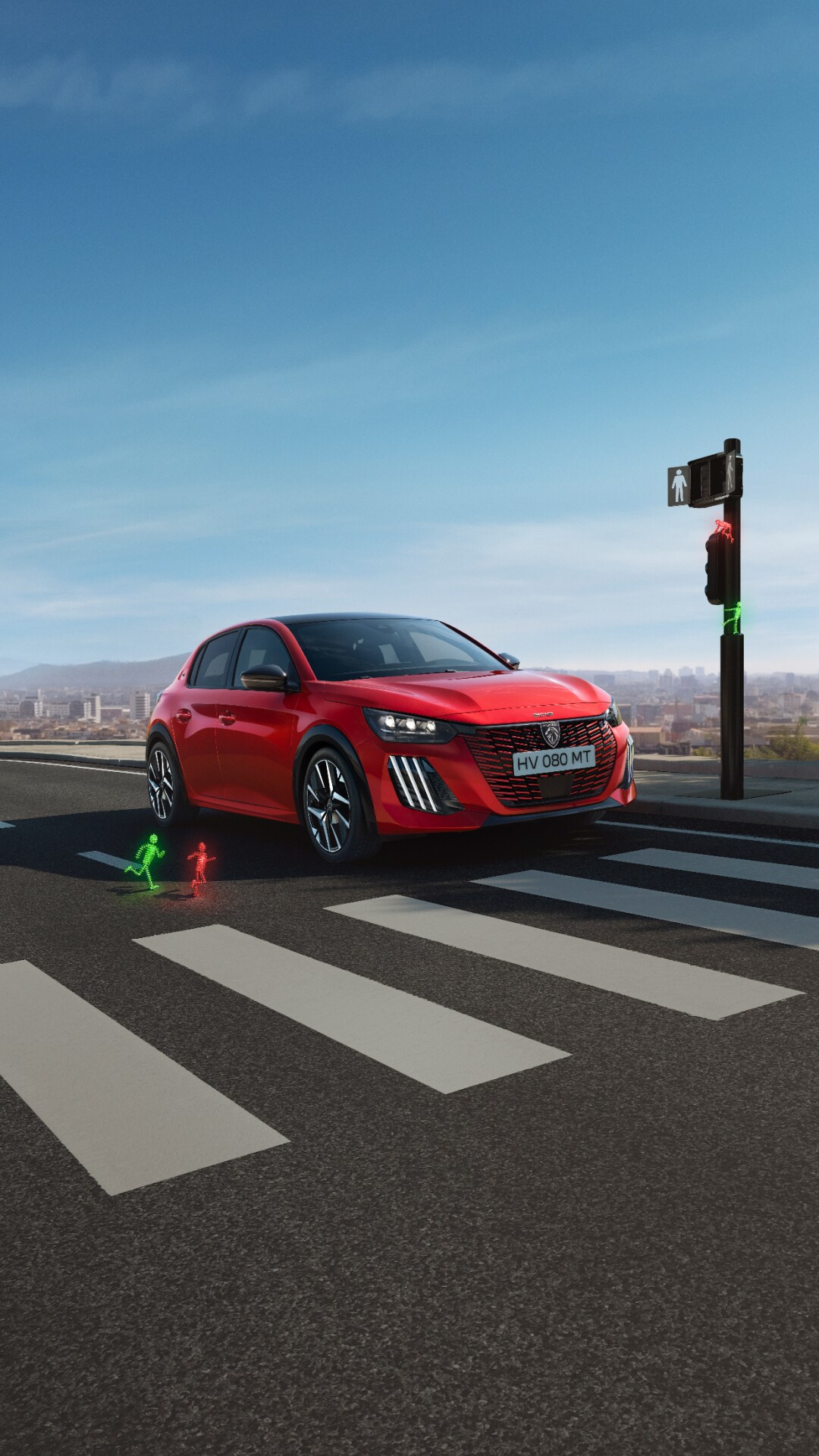PEUGEOT 208 hybrid or petrol front view
