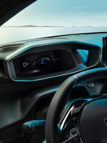 PEUGEOT E-208 digitaal display